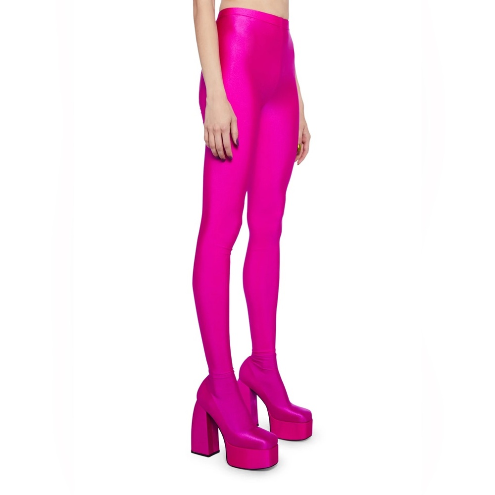 AZALA WANG HEYHEY PLATFORM CHUNKY PANT BOOT IN PINK - Picture 11 of 14
